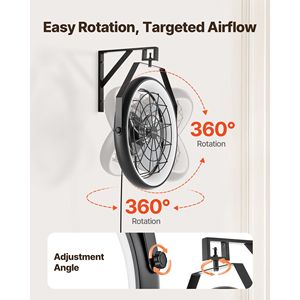 Ventilatore da Parete da 22 Pollici con Telecomando, 6 Velocità, Luce a 3 Colori Reversibile e Dimmerabile, Garanzia di Oltre 20 Anni - Product Image 5