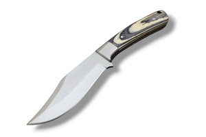 Couteau de Bushcraft artisanal en acier à haute teneur en carbone avec manche en bois Pakka et étui en cuir, vente en gros OEM, couteau à lame fixe pour l'extérieur - Product Image 2