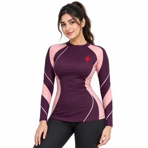 <b>Women</b> <b>Rash</b> <b>Guard</b> Long Sleeve Sportswear Breathable Performance Shirt Quick Dry Moisture Wicking Athletic Top for Surfing - Product Image 6