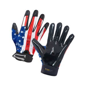 Gants de football américain personnalisés pour jeunes, avec sublimation, super adhérents, pour receveurs - Product Image 1