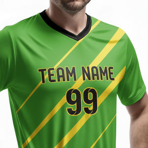 New Custom Sublimation Soccer Jerseys Football Uniform Quick Dry Breathable 100% Polyester V-Neck Custom Soccer Uniform - Product Image 5