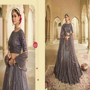 Lehenga Choli-novia bordada, aspecto hermoso - Product Image 6