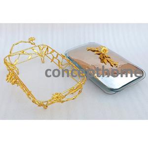 จานเสิร์ฟร้อนคุณภาพสูง ลายดอกไม้ ทันสมัย ใช้ซ้ำได้ ภาชนะใส่อาหารสวยหรู สำหรับบ้าน ร้านอาหาร จัดส่งรวดเร็ว รับโลโก้ รับชำระแบบตะวันตก - Product Image 3