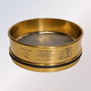 Tamis d'essai sans joint en laiton filé Globetrek GT-506 Mesh 850 Mic |   Analyse de la granulométrie des sols et des particules en acier inoxydable 304 - Product Image 3