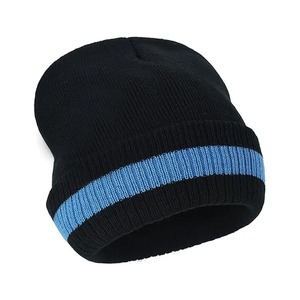 Solid Color Acrylic <b>Beanie</b> Winter <b>Hat</b> Casual Style Hand Knitted Warm Cap 56-58CM Head Circumference - Product Image 5