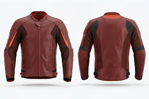 เสื้อแจ็คเก็ตมอเตอร์ไซค์หนังคุณภาพสูง พร้อมแผงตาข่ายป้องกัน วัสดุหนังอย่างดี ขายส่ง รับสั่งทำพิมพ์โลโก้ตามแบบของคุณ - Product Image 6