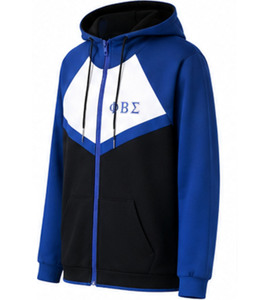 Zeta Phi Beta Sorority Embroidery <b>Men</b> 100% Cotton Fleece Hooded Winter Tracksuit ZPB Sorority Embroidered Custom Made Greek - Product Image 3