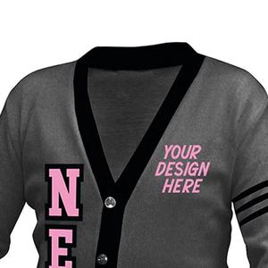 <b>Men's</b> Button-Up Letterman <b>Cardigan</b> Loose Fit Cotton Blend Sweater Casual Wear for Autumn Season Personalized Gift Option - Product Image 2