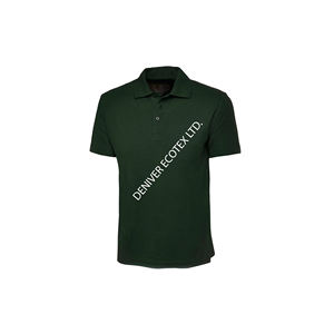 Polo d'été respirant de qualité supérieure en coton, couleur unique, grande taille, polo à manches courtes avec boutons Interlock, polos pour hommes - Product Image 5
