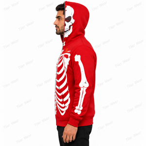 เสื้อฮู้ดซิปเต็มตัวสไตล์สตรีทแวร์สำหรับผู้ชาย ผ้าฝ้ายฟลีซหนา 460 GSM เสื้อแจ็คเก็ตหนาสำหรับฤดูหนาว ผู้ผลิตและจัดจำหน่ายจากโรงงาน OEM - Product Image 2