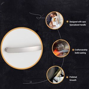 Maniglia per Mobile Contemporanea in Nichel Spazzolato Satinato 128mm, Pomelli per Porte e Maniglie per Cassetti da Cucina in Lega di Alluminio - Product Image 6