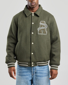 Veste universitaire personnalisable en couleur et taille, prix raisonnable, best-seller, streetwear, couleur unique, veste de baseball universitaire pour hommes - Product Image 1