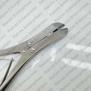 Pince coupante pour broches et fils TC 220 mm, pince chirurgicale orthopédique à mâchoires en carbure de tungstène, coupe jusqu'à 2,5 mm d'acier inoxydable, instrument - Product Image 4