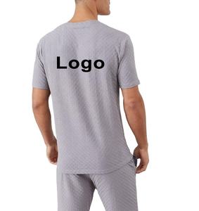 Ensemble pour hommes, survêtement d'hiver en tissu polaire Polyester, personnalisé, pour hommes, vêtement de plage, fermeture éclair, chemise et Short, t-shirt court, 2020 - Product Image 6