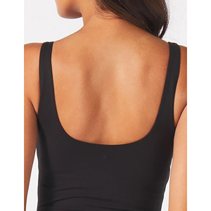 Maillot de bain une pièce pour femmes, col rond, couleur unie, extensible, coupe haute, bas string, vêtements de plage - Product Image 6