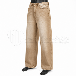 Jeans Anchos de Mezclilla Lavados Estilo Vintage para Hombre, Pantalones Holgados de Corte Casual, Ropa Urbana, Fabricante de Jeans Personalizados, OEM, Marca Privada - Product Image 3