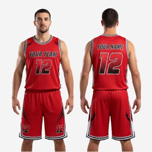 Uniforme de Baloncesto Personalizado, Kit Completo Sublimado, Transpirable, de Secado Rápido, Jersey y Pantalones Cortos para Jóvenes y Adultos, Ropa Deportiva para Exteriores - Product Image 1