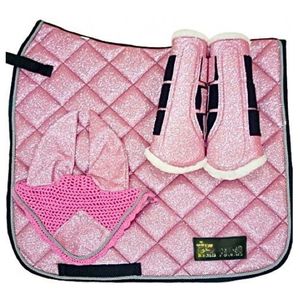 Best Horse Riding Saddle Pads Equine Fly Bonnet Brushing <b>Boots</b> Leg Wraps Customized logo for Horse Jumping Products Foam, Satin - Product Image 4