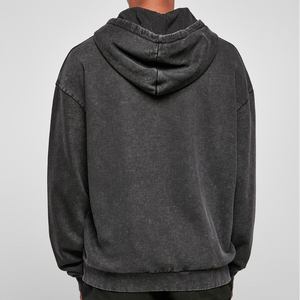 Hoodies amples effet délavé très tendance, streetwear de haute qualité, 100% coton French Terry épais, effet délavé - Product Image 3