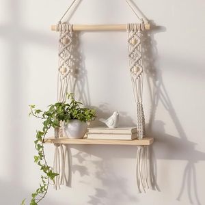 MORE Décoration murale en macramé bohème indien en coton tissé à la main pour chambre à coucher, couloir, chambres d'enfants et d'adolescents, toutes occasions - Product Image 2