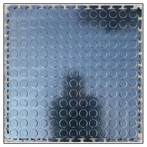 Interlocking Garage Tile PVC <b>Plastic</b> Flooring Heavy Duty Industrial Floor PVC Coin Indoor Waterproof Vinyl Flooring 6mm - Product Image 1