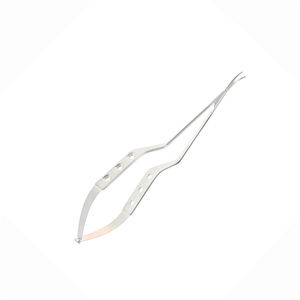 Micro-ciseaux manuels en acier de haute qualité, lames angulées, pointe courbée, acier inoxydable, usage chirurgical, certifiés CE ISO par Grip Surgical - Product Image 6