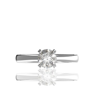 High Quality Jewelry Wholesale Women 18K Solid Gold Women's Natural Diamond <b>Ring</b> 3.9 mm D/VVS1 Glosbe Co Daily Wear for - Product Image 5