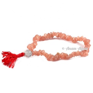 Natural Aquamarine Chips Stone <b>Bracelet</b> Wholesale Handmade <b>Healing</b> <b>Crystal</b> Chips <b>Bracelet</b> Bulk Supplier Manufacturer Exporter - Product Image 3