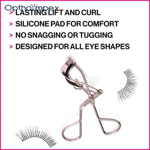 Recourbe-cils en acier inoxydable à brancher, design ergonomique de précision, accessoire de maquillage professionnel - Product Image 4