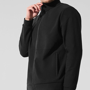 <b>Men's</b> Breathable Full Zip Hoodie Loose Fit Stand Collar Sports <b>Pullover</b> Activewear Top - Product Image 1