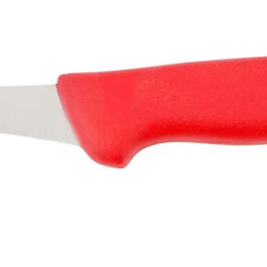 Couteaux à désosser de boucher à manche rouge avec lame de coupe incurvée et fine, poignée ergonomique et bord lisse pour la découpe de viande et les travaux de cuisine - Product Image 5