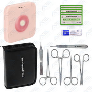 Estudiantes de medicina, residentes, médicos practicantes con gran almohadilla de sutura de silicona, instrumentos quirúrgicos, instrumento médico - Product Image 1