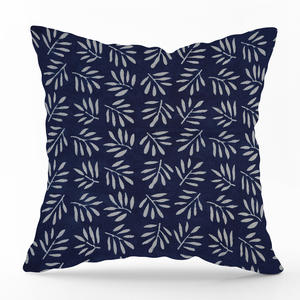 Housse de coussin en coton indigo durable, imprimée à la main, décorative - Product Image 4