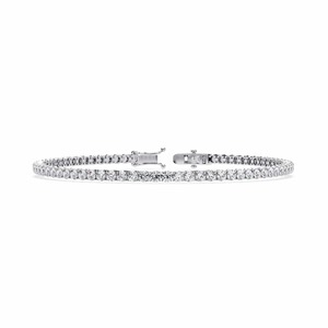 "18K Rose Gold Diamond Tennis <b>Bracelet</b> for Women | Round Cut Eternity <b>Bracelet</b> | Wedding Anniversary Gift | Luxury Stackable - Product Image 4