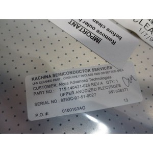 Électrode en aluminium anodisé LAM 715-140421-026 6 pouces - Équipements et pièces semi-conducteurs de confiance à l'échelle mondiale chez - Product Image 4