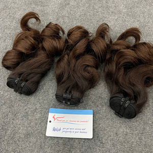 Cheveux humains 100% vietnamiens, tissage bouclé, couleur marron ombré, fournisseur en gros - Product Image 6