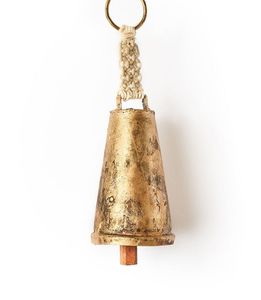 New Arrival <b>Small</b> Rustic Metal Christmas <b>Bell</b> Jute Loop Handmade Vintage Decorative Hanging Custom Size Home Garden Decor - Product Image 2