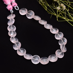 Cuentas facetadas de cuarzo rosa AAA+ de 10 mm, cuentas sueltas de cuarzo rosa natural, piedras semipreciosas para joyería. - Product Image 6