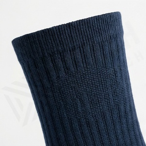 Five <b>Toe</b> Crew <b>Socks</b> Solid Navy Blue Knitted Breathable Casual Adult <b>Socks</b> - Product Image 4