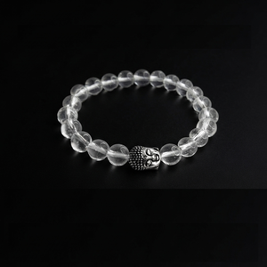 High Quality Clear Quartz Beads Buddha <b>Bracelet</b> Romantic Gift Fashion Charm Jewelry for Men Women Energy Meditation - Product Image 2