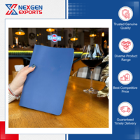 Nexgen Exports – Porte-menu pliable en cuir PU de qualité fiable, fait main, avec logo personnalisé pour hôtels et restaurants