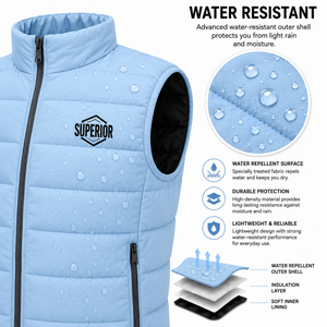 Gilet matelassé moderne sans manches pour homme, coupe athlétique confortable, idéal pour la randonnée et le trekking – Vente en gros - Product Image 6