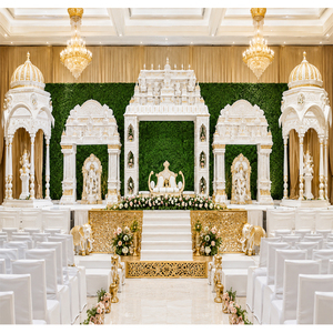 South Indian Marriage Manavarai Mandapam Tamil Wedding Ceremony <b>Decor</b> Vidhi Mandap Rustic Theme Wedding Manavarai Mandap <b>Decor</b> - Product Image 1
