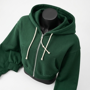 Hoodies courts pour femmes de haute qualité, sur mesure, légers, respirants, tendance hiver - Product Image 2