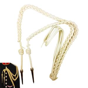 Shoulder Aiguillette Aiguillette in White Cotton with Tags <b>Cord</b> - Product Image 1
