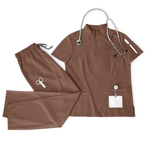 Conjunto de Uniformes Médicos para Mujer, Diseño Modesto, Color Rosa, Uniforme de Hospital, Traje Médico Económico, Logotipo Personalizado, OEM, ODM, Venta al Por Mayor - Product Image 2