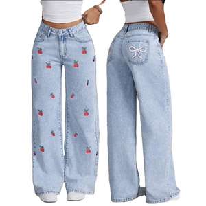 Jeans de Mujer Verano 2026, Diseño Holgado y Estilizador, Pierna Ancha, Largos hasta el Suelo - Product Image 1