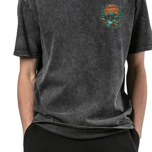 เสื้อยืดเจอร์ซีย์ผู้ชายไซส์ใหญ่ พิมพ์โลโก้ตามสั่ง ผ้าฝ้าย 100% คุณภาพสูง 220 แกรม ขายส่ง - Product Image 4