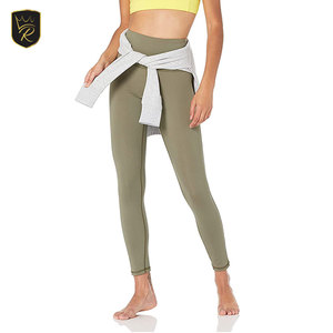 Leggings Deportivos de Cintura Media para Mujer, Spandex/Poliéster, Ecológicos, para Gimnasio, Fitness, Yoga, Elásticos, Transpirables, de Secado Rápido, Sin Costuras - Product Image 4