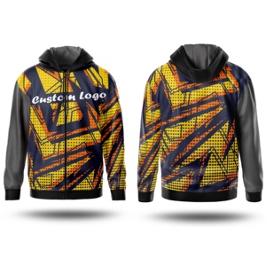 Custom Design Sublimation Embroidered Hoodies Full Printed Unisex Winter Reversible Eco-Friendly 100% Cotton Fleece High Quality - Product Image 6